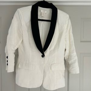 Black and White Women’s Blazer - MM Couture By Miss Me - Size Small